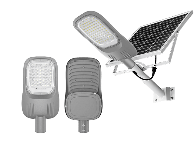 split solar street light